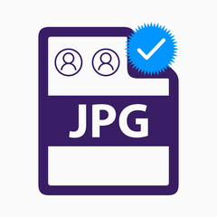 Digital file with user icons and checkmark