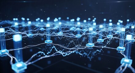 Interconnected Network - A Visual Representation of Modern Technology.