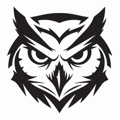 Obraz premium Owl mascot head vector illustration
