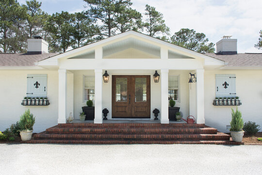 Front porch of beach house