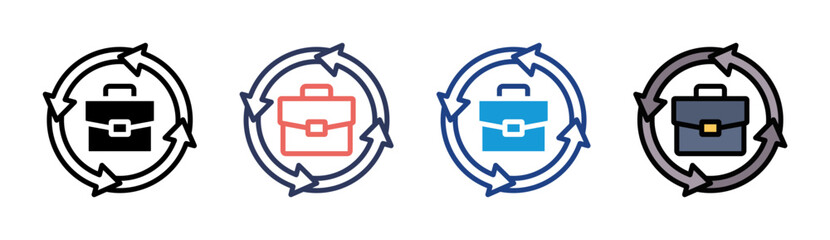 Trade Icon Set Multiple Style Collection