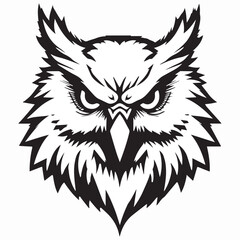 Fototapeta premium Owl mascot head vector illustration