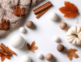Autumnal arrangement of warm tones