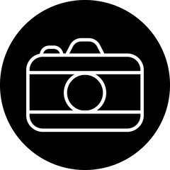 Camera icon in black flat and line style, photography device symbol pack, photo capture shoot equipment bundle, isolated on transparent background, vector illustration