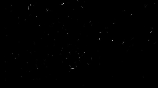 Fast moving particles on dark background, dynamic abstract motion effect. Perfect for overlays, sci-fi videos, energy visuals, and futuristic animation projects.