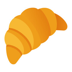 croissant isolated on white background