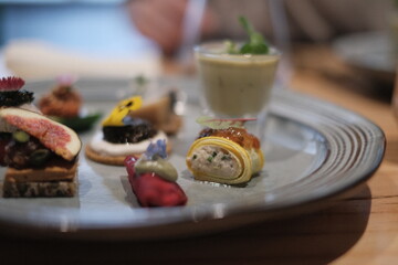 cake canapés dessert small bite vegan