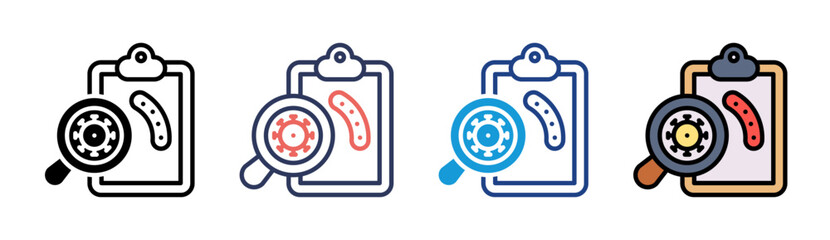 Microbiology Icon Set Multiple Style Collection