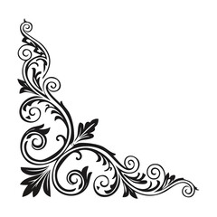 Fototapeta premium Floral Vintage Ornament