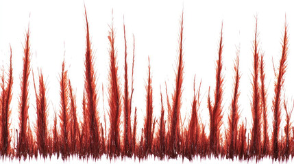 A vertical red paint splatter vector image on a white background, designed with clean edges and bold red streaks. The vivid red contrasts sharply against the white backdrop, giving the design an energ