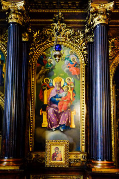 Virgin Mary painting in of Holy Trinity Greek Orthodox Church