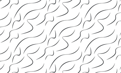 Wavy Lines Pattern on Transparent Background Vector Illustration for Modern Design Projects, Textile Prints, and Digital Art Creations