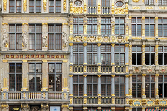 Ornate guild houses at Grand Place