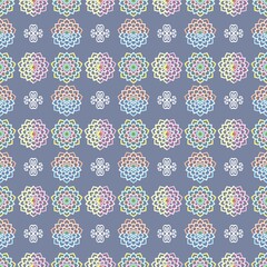 Contemporary applied Thai pattern, meticulously designed with warm colors and intricate motifs. Perfect for design projects seeking elegance and uniqueness.