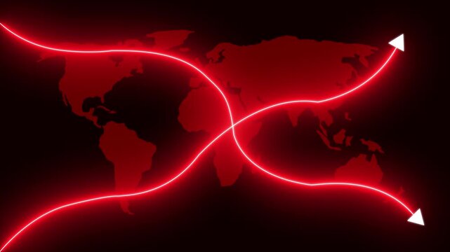 Quality and Cost Control Concept with Glowing Neon Line Animation. Digital Business Data Graph Icon, Productivity and Efficiency Improvement, Company Expense and Quality Management for Cost Reduction.