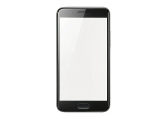 Blank mobile screen  isolated on white background