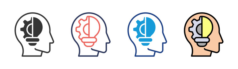 Intelligence Strategy Icon Set Multiple Style Collection