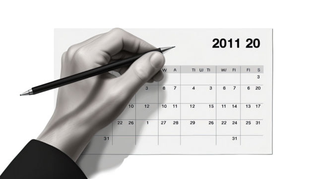 Black and White Human Hand Marking a Checkmark on White Background Symbolizing Approval and Verification