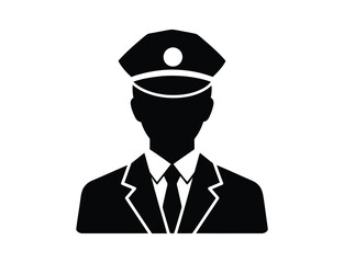 Security guard icon with vector illustration