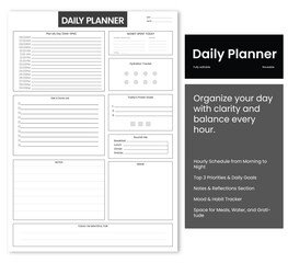 daily,planner,organize modern flat vector illustration for routine schedule design vector graphic for morning routine