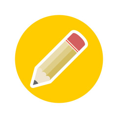Pencil icon. Drawing tool sign icon isolated on transparent background