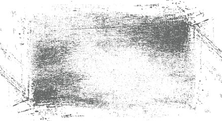 A grayscale distressed background with rough brush strokes and textured speckles across the surface.
