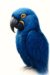 Fototapeta premium blue and gold macaw ara ararauna