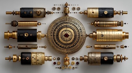 Antique golden craft design high resolution photo