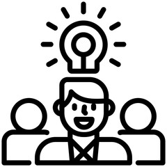 teamwork icon isolated on white background. vector illustration icon for management