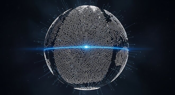 Fingerprint Globe - Security Technology