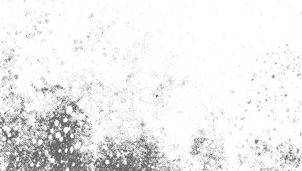 A monochrome abstract background with a speckled texture of gray and black dots on a white surface.