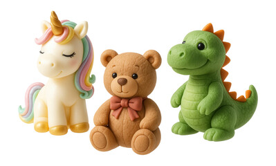 Fondant figurines for themed cakes