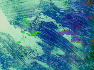 Multicolor Ink Vintage Texture. Bright Acrylic Style Pattern. In