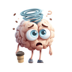 UN CERVELLO STRESSATO FUMETTO