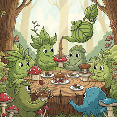 Plant Monster Tea Party