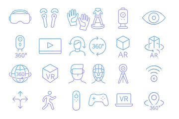 Visual elements showcasing 360-degree technology and virtual reality concepts in a modern digital landscape