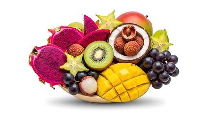 Exotic Fruit Bowl - A Colorful and Nutritious Delight.