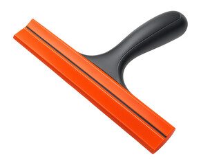 Rubber squeegee with ergonomic handle