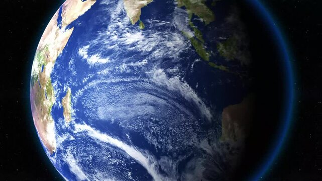 Madagascar Map On Earth Globe - No Highlight
