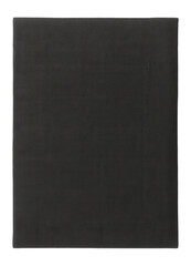 Flat charcoal cotton fabric with dark, neutral tone