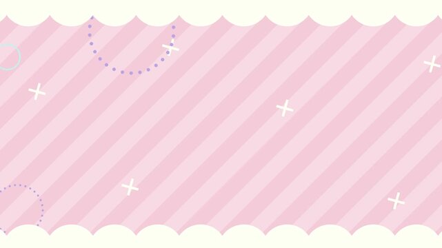 かわいいフリルループ背景(ループ)