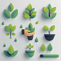 Green Leaf Growth Stages and Care