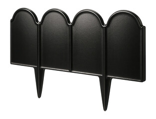 Metal garden edging with scalloped design