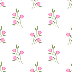 Flower vector pattern illustration floral background