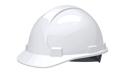White safety helmet