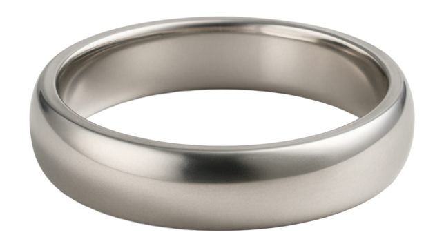 Palladium wedding band with simple band