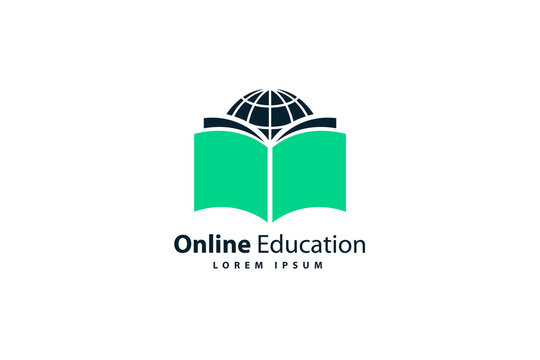 Online education logo design template