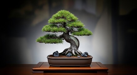 Elegant Bonsai Tree - A Symbol of Harmony and Balance.