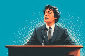 Orator exudes inspiring confidence igniting passion in leadership and communication skills presentations.