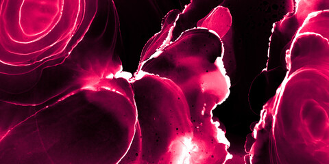 Coral Watercolor Blotch. Marbling Print. Purple Free Water Color. Alcohol Ink Design. Rose Water. Coral Marble Background. Alcohol Ink Background.